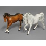 Two Beswick horses, 7.25in tall