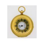 A Russell gold plated half hunter pocket watch, 40