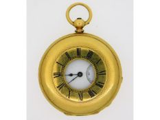 A Russell gold plated half hunter pocket watch, 40