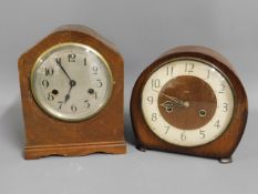 A Smiths mantle clock & other other