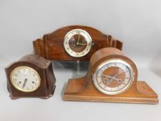 Three early/mid 20thC. mantle clocks