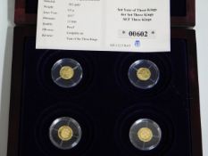 A 2017 collectors cased 14ct gold proof coin set,