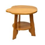 Modern Design - Elton Furniture Ltd, Ruabon two tier occasional table with shaped top, 61cm high
