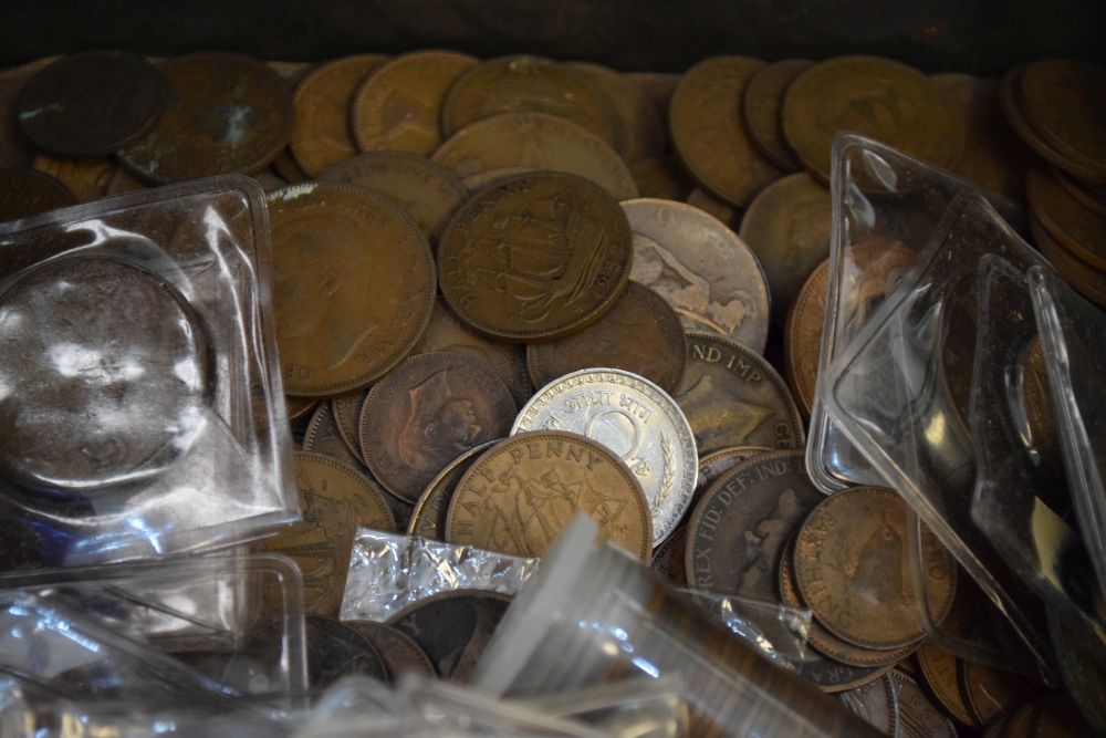 Coins - Collection of mainly GB copper coinage including; pennies, half-pennies, farthings, etc - Image 5 of 5