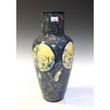 19th Century Doulton Lambeth baluster shape faience vase, with floral decoration, marks to base '