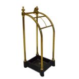 Early 20th Century brass umbrella or stickstand with cast metal base,60cm high Condition: **