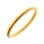 22ct gold wedding band, size Q, 4.1g approx Condition: Knocks and dints to exterior. Any external