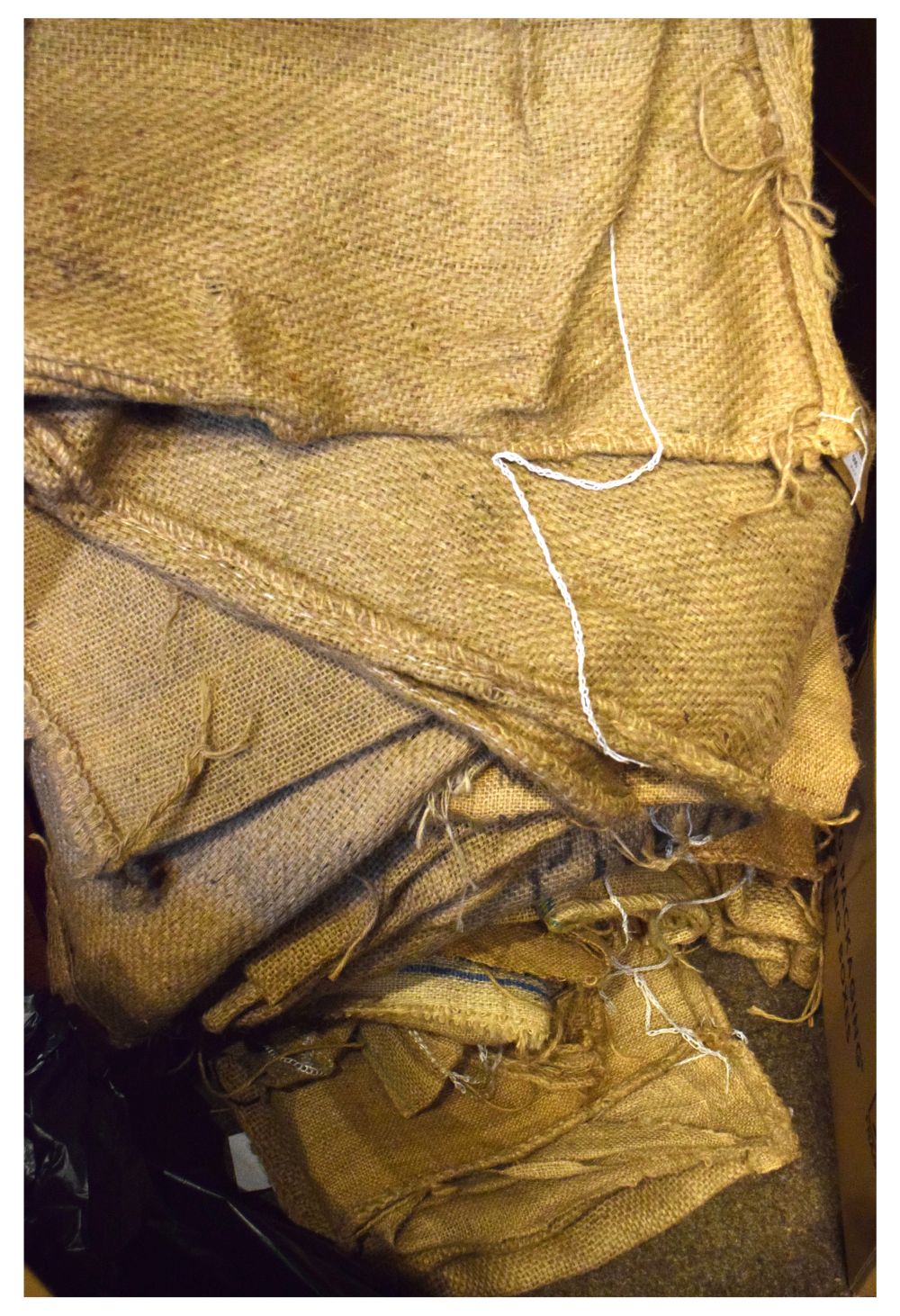 Quantity of hessian bags mainly used in the import of coffee from Brazil, Mexico, etc