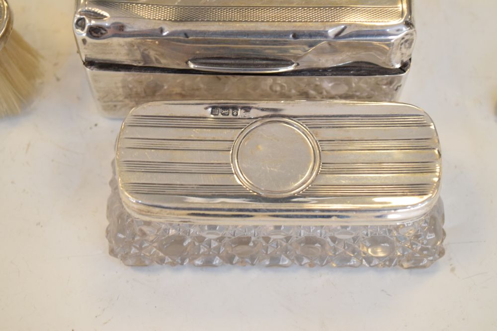 Quantity of mid 20th Century silver backed brushes and mirrors, etc Condition: Items from various - Image 3 of 5