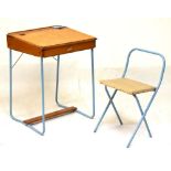 Triang school desk and chair Condition: **General condition consistent with age.