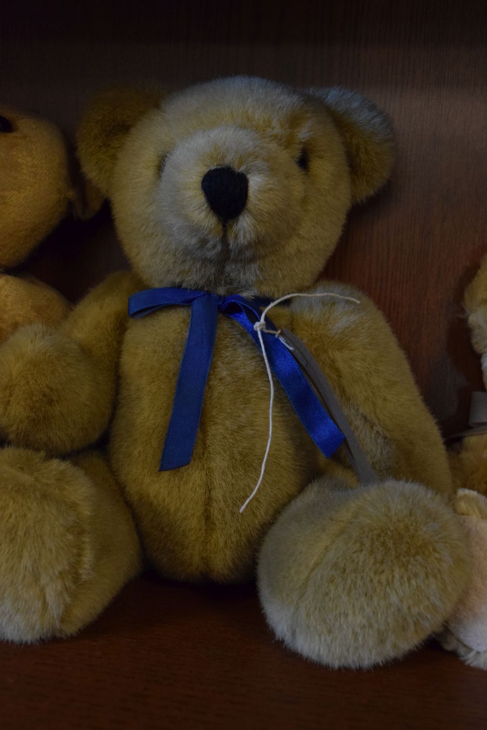 Quantity of vintage and modern golden mohair children's teddy bears Condition: The two vintage teddy - Image 3 of 6