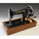 Cased Singer sewing machine Condition: Not tested - please images - **General condition consistent