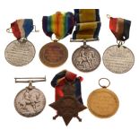 First World War medal pair awarded to 9941 Private E. Shipsey of the Gloucestershire Regiment,