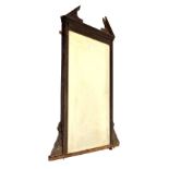 Edwardian overmantel mirror with bevelled rectangular plate, 104cm wide x 120cm high Condition: