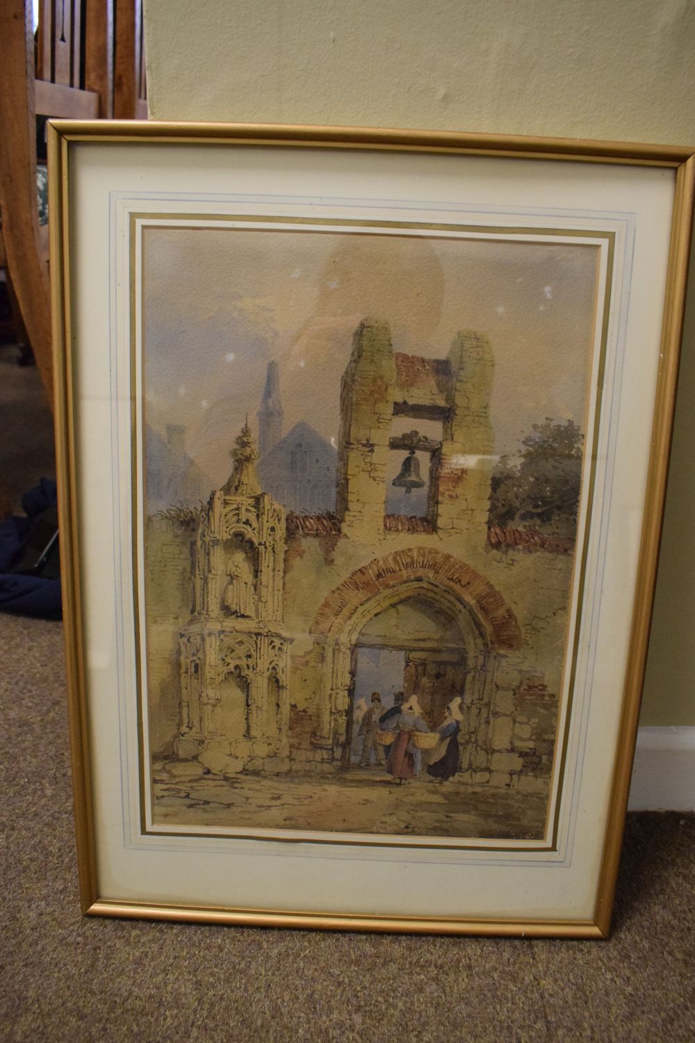 P. Jenkins - Pair of watercolours - Continental architectural scenes, 40cm x 28.5cm, signed, - Image 4 of 6