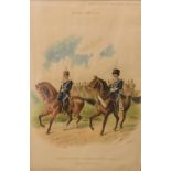 Three 19th Century military prints from the Army & Navy Gazette featuring Dorsetshire Yeomanry