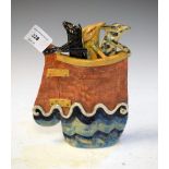 Bel McCoig (b.1939) (Laurencekirk, Scotland) - Studio Art Pottery figure of a boat in a stormy sea