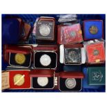 Coins and Medallions - Collection of GB and world coins etc to include; Norden Art and Gregory &