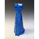 Bitossi Ceramiche - Blue studio pottery cat, 33cm high Condition: Crazing to the glaze **General