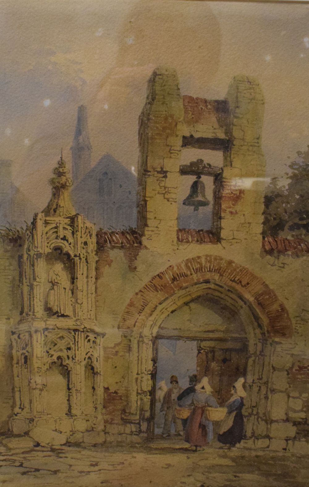 P. Jenkins - Pair of watercolours - Continental architectural scenes, 40cm x 28.5cm, signed, - Image 5 of 6