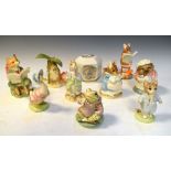 Quantity of Beatrix Potter figures to include Beswick - Jemima Puddleduck and Tom Kitten, Royal