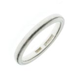 Platinum wedding band, the shank stamped Platinum, size J½, 4.5g approx Condition: Some light