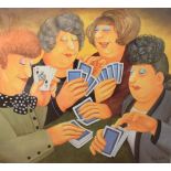 Beryl Cook - Signed limited edition coloured print - 'A Full House', No. 513/650, published by