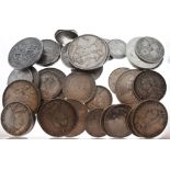 Coins - Quantity of Queen Victoria silver coinage, 660g approx Condition: All coins show signs of