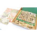 Coins - Collection of GB and world coinage, tokens, bank notes, etc Condition: Please see images,