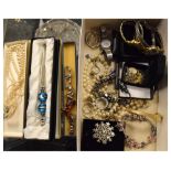 Assorted costume jewellery and watches to include; Giani charm bracelet, etc Condition: Would