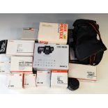 Cameras - Canon EOS 60D digital camera, together with a Pentax Asahi Spotmatic camera, and a
