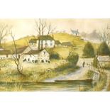 Jeremy King - Signed artist's proof of Country landscape scene, No. 10/20, signed in pencil lower