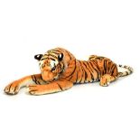 Large plush tiger in recumbent position, approximately 100cm long Condition: ** General condition