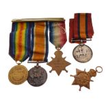 First World War medal group awarded to 7354 private T. Whalley of the Somerset Light Infantry,