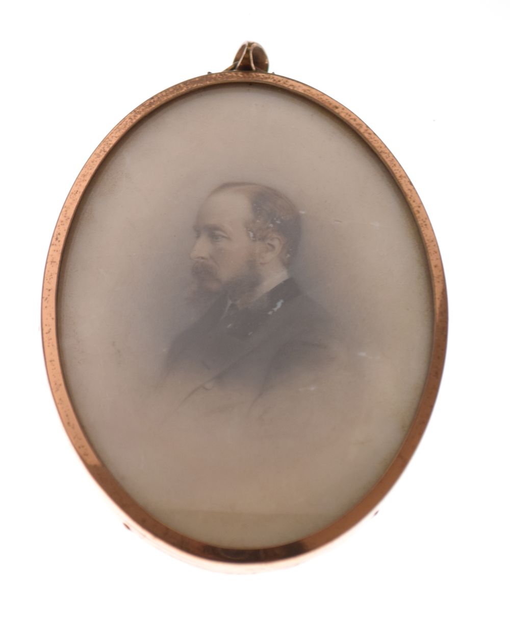 Oval portrait miniature of Solomon Augustus Richards, father of Francis Augustus Richards, cased