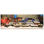 Quantity of Hornby 00 etc railway train set locomotives, carriages, wagon and accessories (