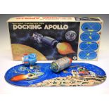 Vintage modern toys battery operated toy docking Apollo set, boxed Condition: Wear and creasing with