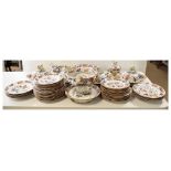 Quantity of Victorian Pandah dinnerware to include; soup bowls, tureens etc Condition: A general