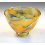 Jeff Walker & Robin Smith for Melting Pot Glassworks - Studio pottery bowl, signed to base, 13cm