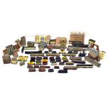 Quantity of Lima, Hornby etc 00 gauge rolling stock and wagons, together with various trackside