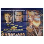 The Towering Inferno British Quad film poster, 76cm x 100cm Condition: Folded with drawing pin holes