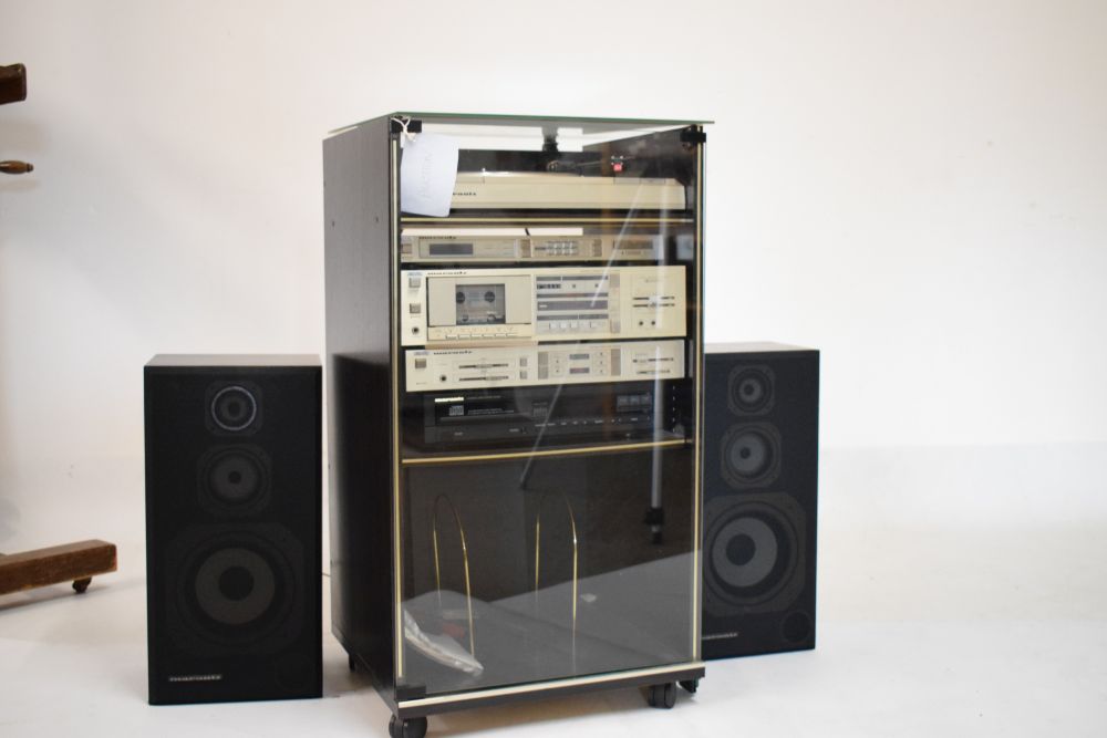 Marantz TT130 record player, cassette player, amplifier and CD player in Marantz cabinet, together - Image 6 of 6