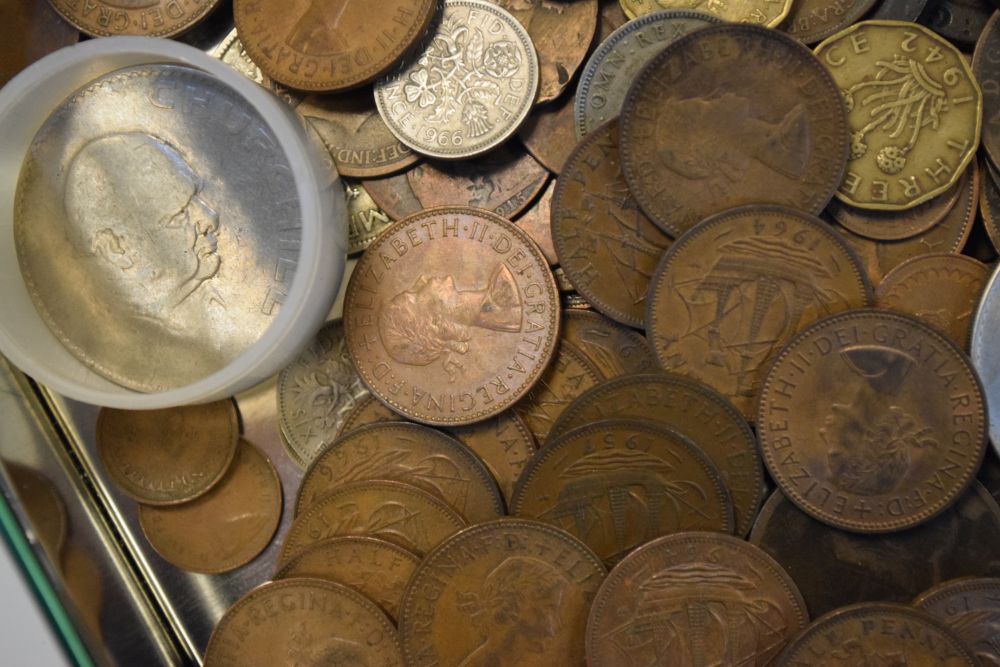 Collection of mainly GB coinage including two George III cartwheel twopence and penny with later - Image 3 of 7