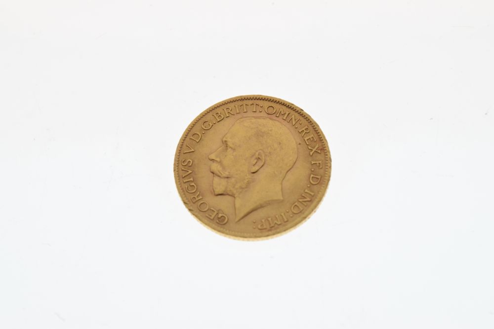 Gold Coin - George V sovereign, 1915 Condition: Some light surface wear and nicks to the edges, - Image 2 of 5