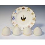 Four Lladro Collector's Society bells, together with Royal Crown Derby East Asia Status Royal