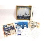 Maritime Interest - Framed photograph, Silver Jubilee Fleet Review programmes (2), further booklets,
