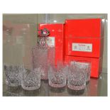 Royal Brierley cut crystal glass decanter, together with five tumblers Condition: General wear and