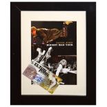 Music Memorabilia - Framed ticket from the Elton John 'Rocket Man' tour, Gloucestershire County