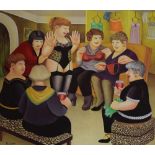 After Beryl Cook - Signed limited edition print - 'Party Girls', No.22/650, 50cm x 54cm, unframed