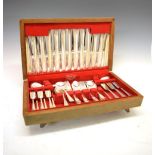 Canteen of silver-plated cutlery Condition: Incomplete. **Due to current lockdown conditions,